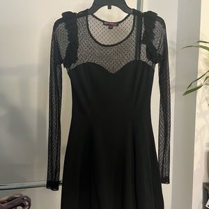 Betsy Johnson gothic black dress P